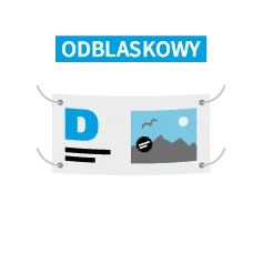 Banery jednostronne odblaskowe druk online