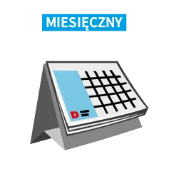 Kalendarze piramidka z klejonym kalendarium (miesięczne) druk online
